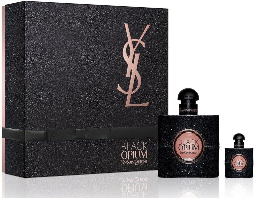 <strong>Black Opium</strong> d&rsquo;Yves Saint Laurent : un parfum oriental gourmand avec des notes de café, de vanille et de bois de santal, idéal pour les soirées.
