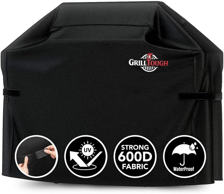 GrillTough Heavy Duty BBQ Grill Cover for Outdoor Grill, 58 Inch