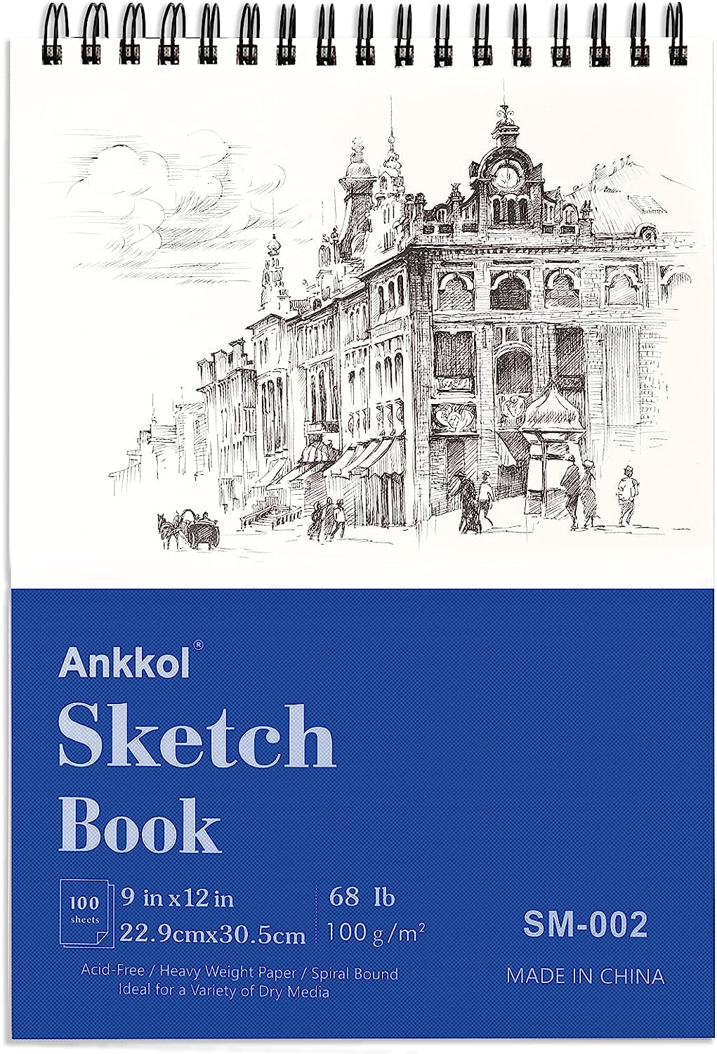 Ankkol Sketch Book 9x12 Inch Artist Sketch Pad