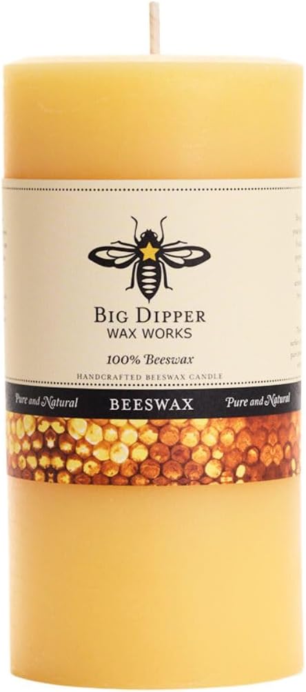 Big Dipper Wax Works Beeswax Pillar Candle